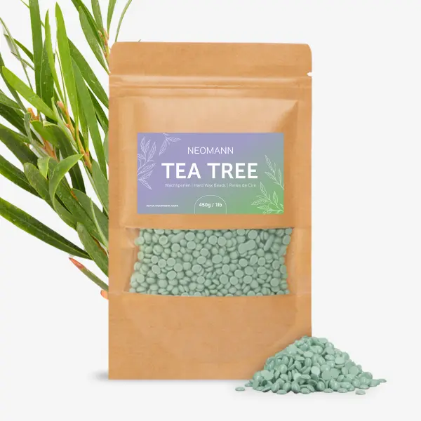 Perles de Cire Chaude Professionnelle Douce – Formule Basse Température - Tea Tree