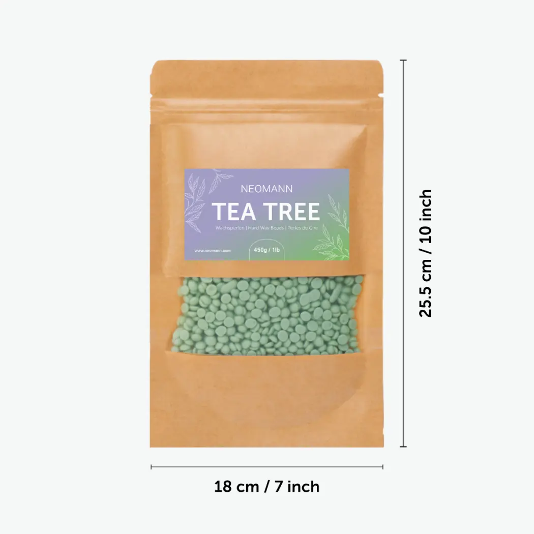 Perles de Cire Chaude Professionnelle Douce – Formule Basse Température - Tea Tree — NEOMANN