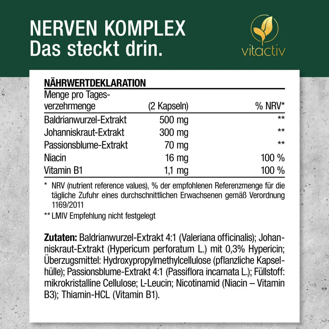 Vitactiv NERVEN Komplex — Green Future E-Commerce GmbH