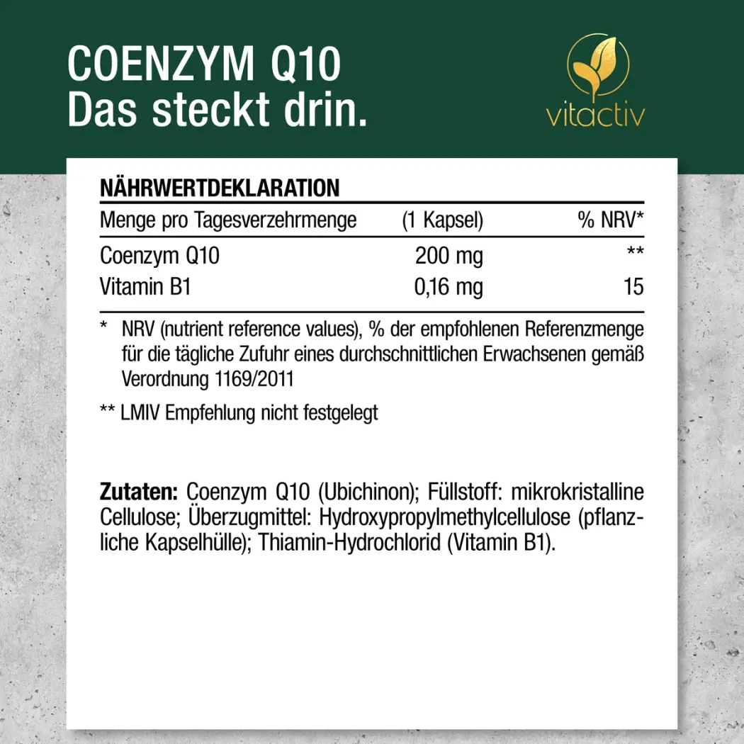 Vitactiv COENZYM Q10 — Green Future E-Commerce GmbH