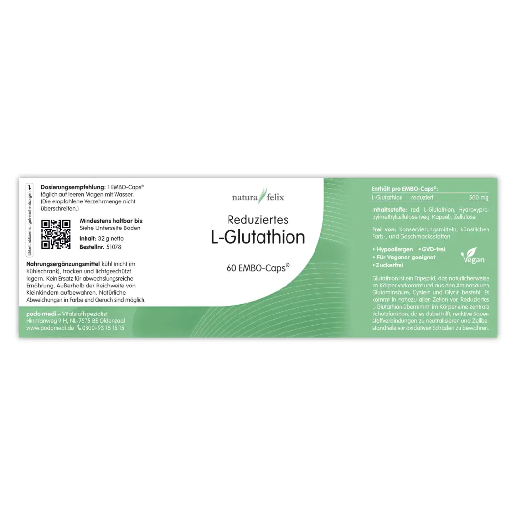 natura felix reduziertes L-Glutathion — woscha