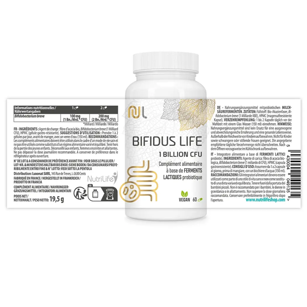 Bifidus Life – Bifidobacterium breve — NutriLife