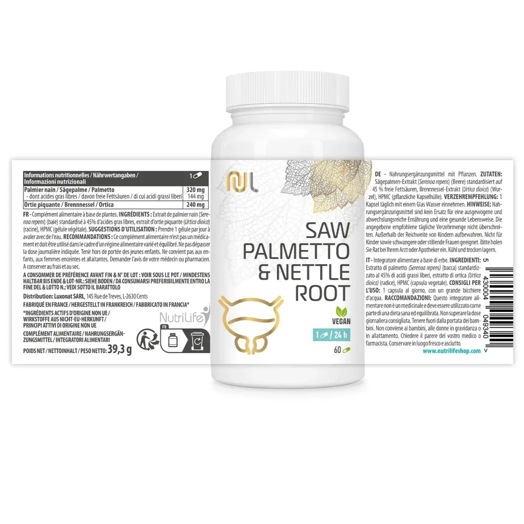 Saw palmetto - Nettle root — NutriLife