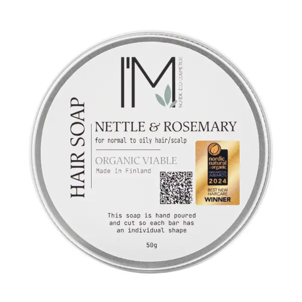 Savon Naturel pour Cheveux - Ortie & Romarin