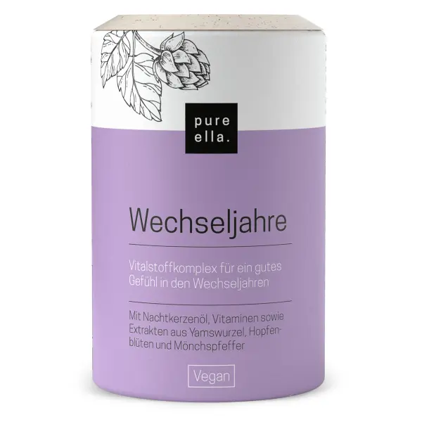 Pure Ella Menopausia - Suplemento natural para la menopausia.