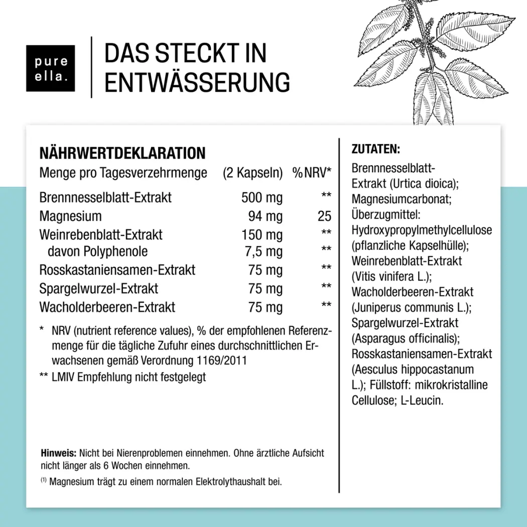 Pure Ella ENTWÄSSERUNG — Green Future E-Commerce GmbH