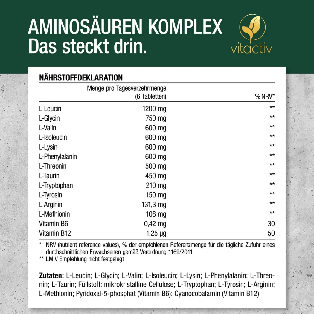 Vitactiv AMINOSÄUREN Komplex — Green Future E-Commerce GmbH