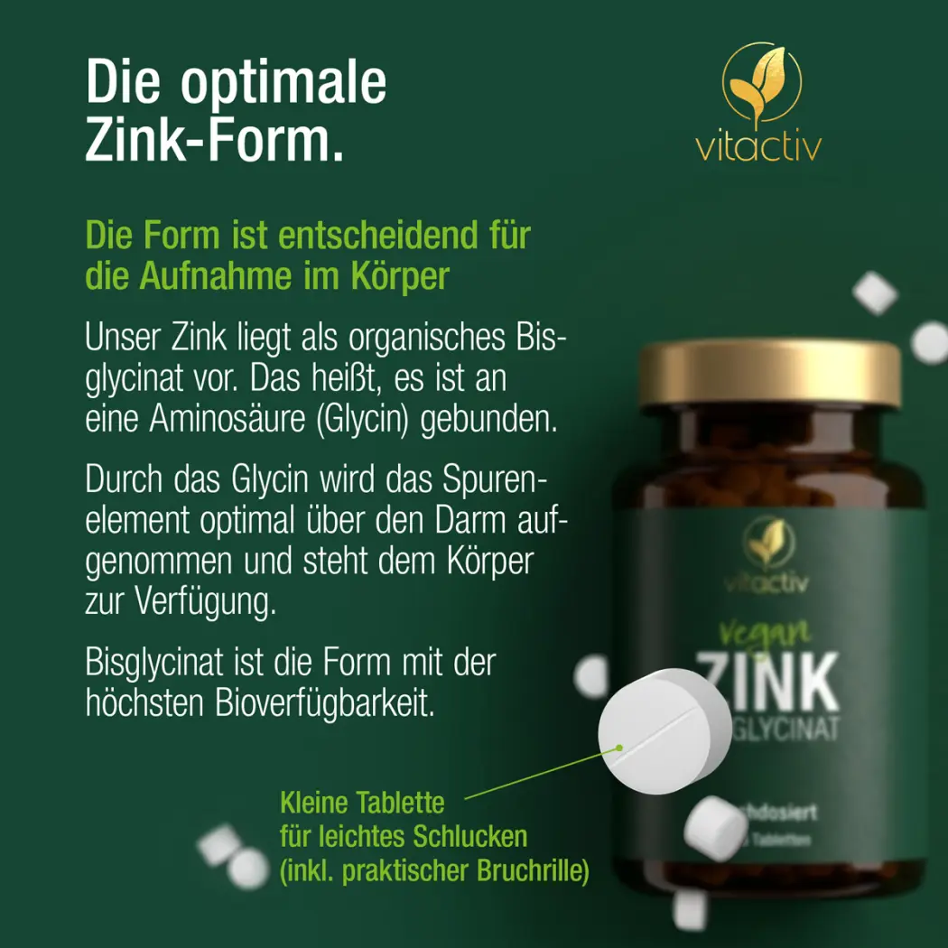 Vitactiv ZINK BISGLYCINAT — Green Future E-Commerce GmbH