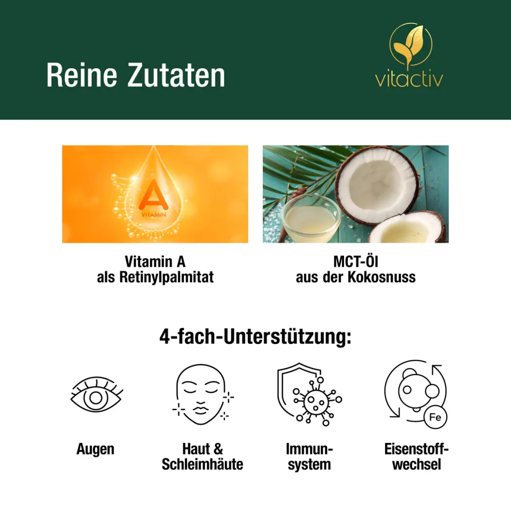 Vitactiv VITAMIN A TROPFEN 3333 I.E. — Green Future E-Commerce GmbH