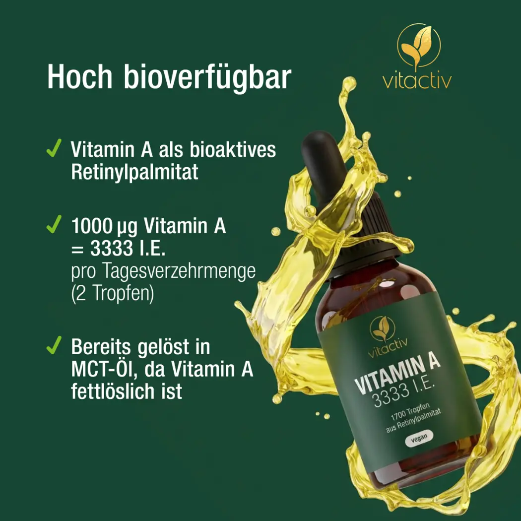 Vitactiv VITAMIN A TROPFEN 3333 I.E. — Green Future E-Commerce GmbH