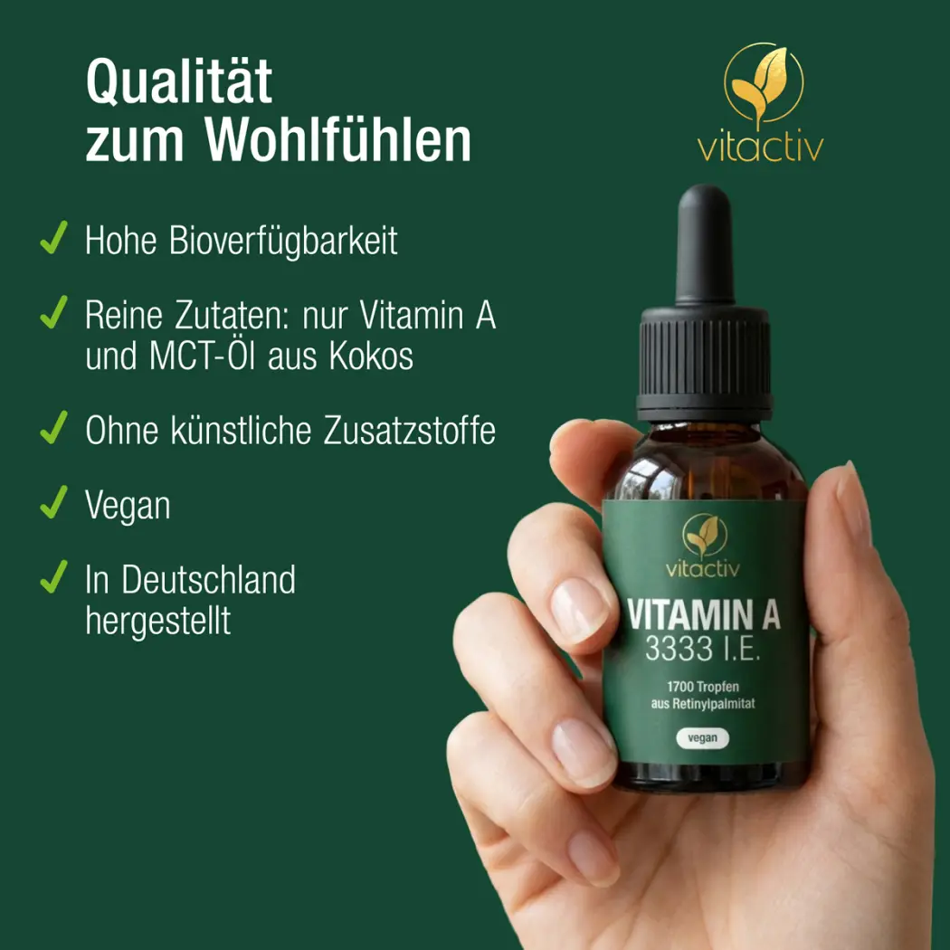 Vitactiv VITAMIN A TROPFEN 3333 I.E. — Green Future E-Commerce GmbH
