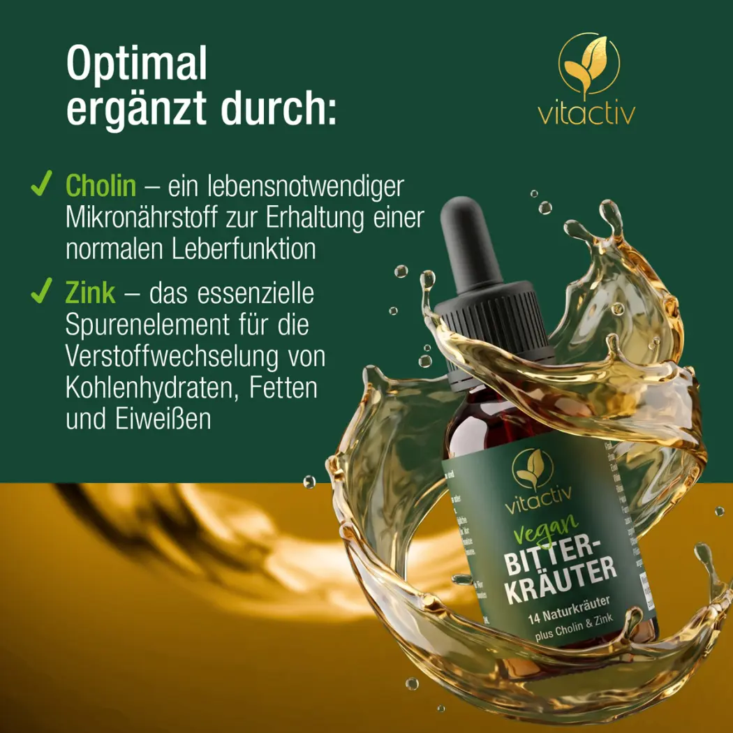 Vitactiv BITTERKRÄUTER – Bitterstoffe Tropfen ohne Alkohol — Green Future E-Commerce GmbH