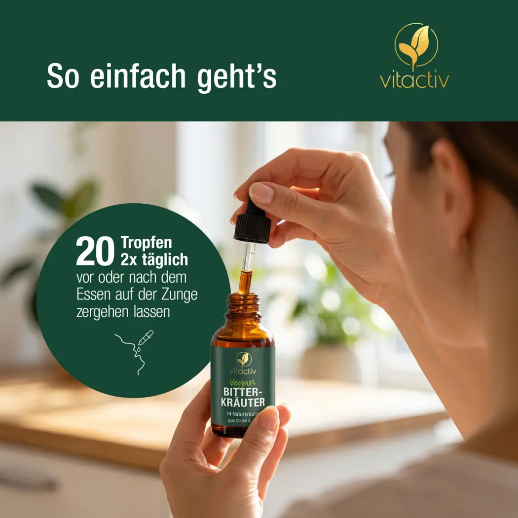Vitactiv BITTERKRÄUTER – Bitterstoffe Tropfen ohne Alkohol — Green Future E-Commerce GmbH