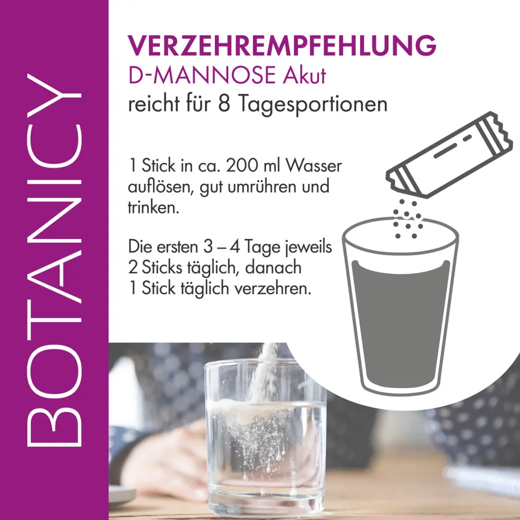 Botanicy D-MANNOSE + Cranberry AKUT Sticks — Green Future E-Commerce GmbH