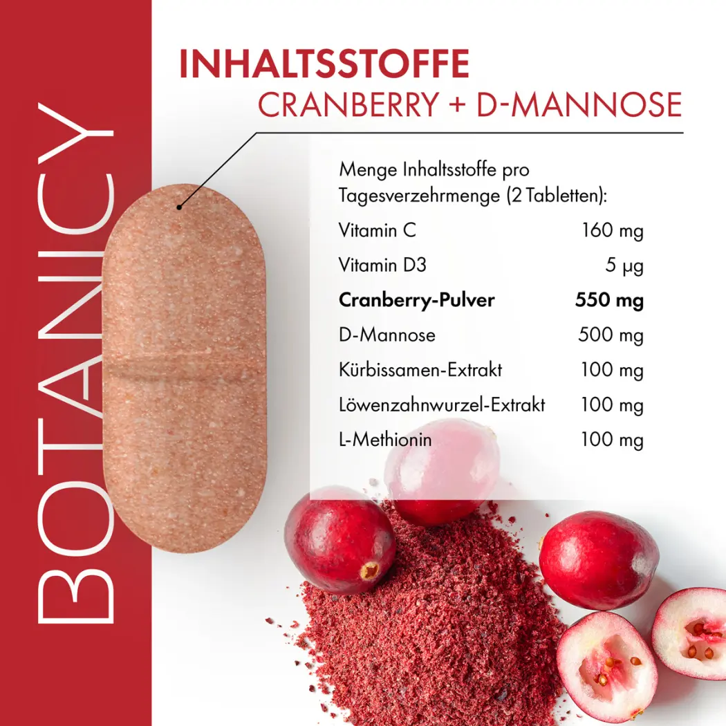 Botanicy CRANBERRY + D-MANNOSE — Green Future E-Commerce GmbH