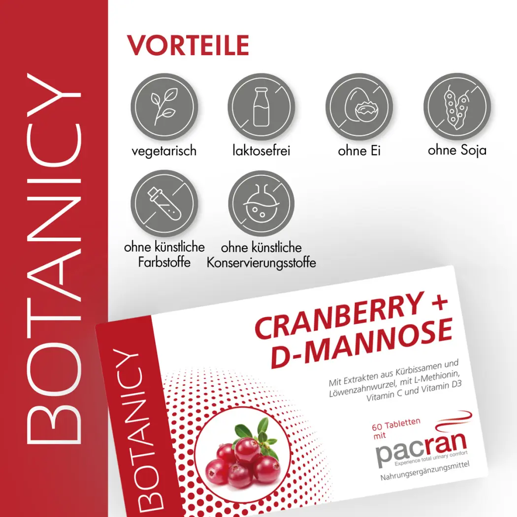 Botanicy CRANBERRY + D-MANNOSE — Green Future E-Commerce GmbH