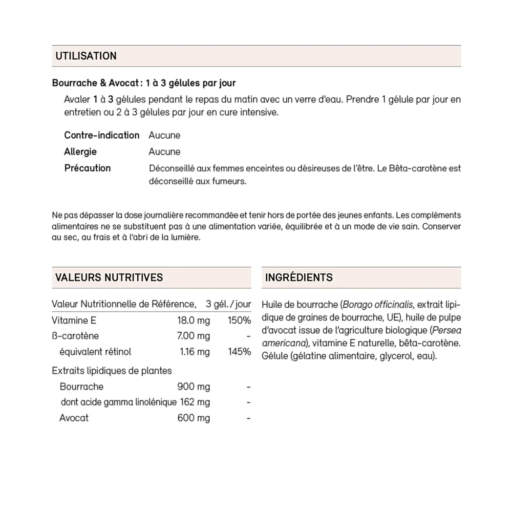 Bourrache & Avocat — Sekoya