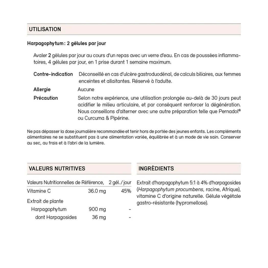 Harpagophytum — Sekoya