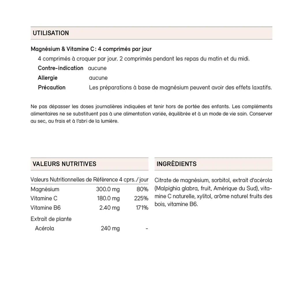 Magnésium & Vitamine C — Sekoya