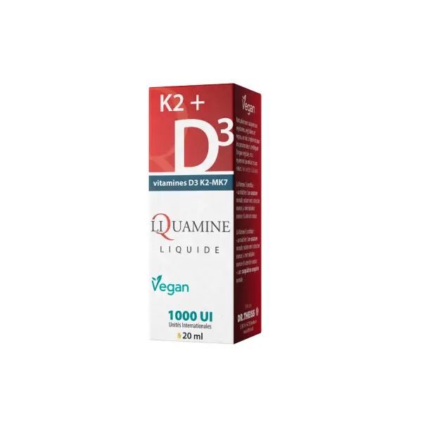 Vitamine D3 K2 MK-7 1000UI VEGAN - 20ml