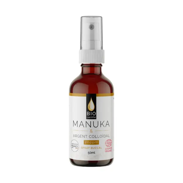 Spray buccal Miel de Manuka BIO 16+ & Argent Colloïdal