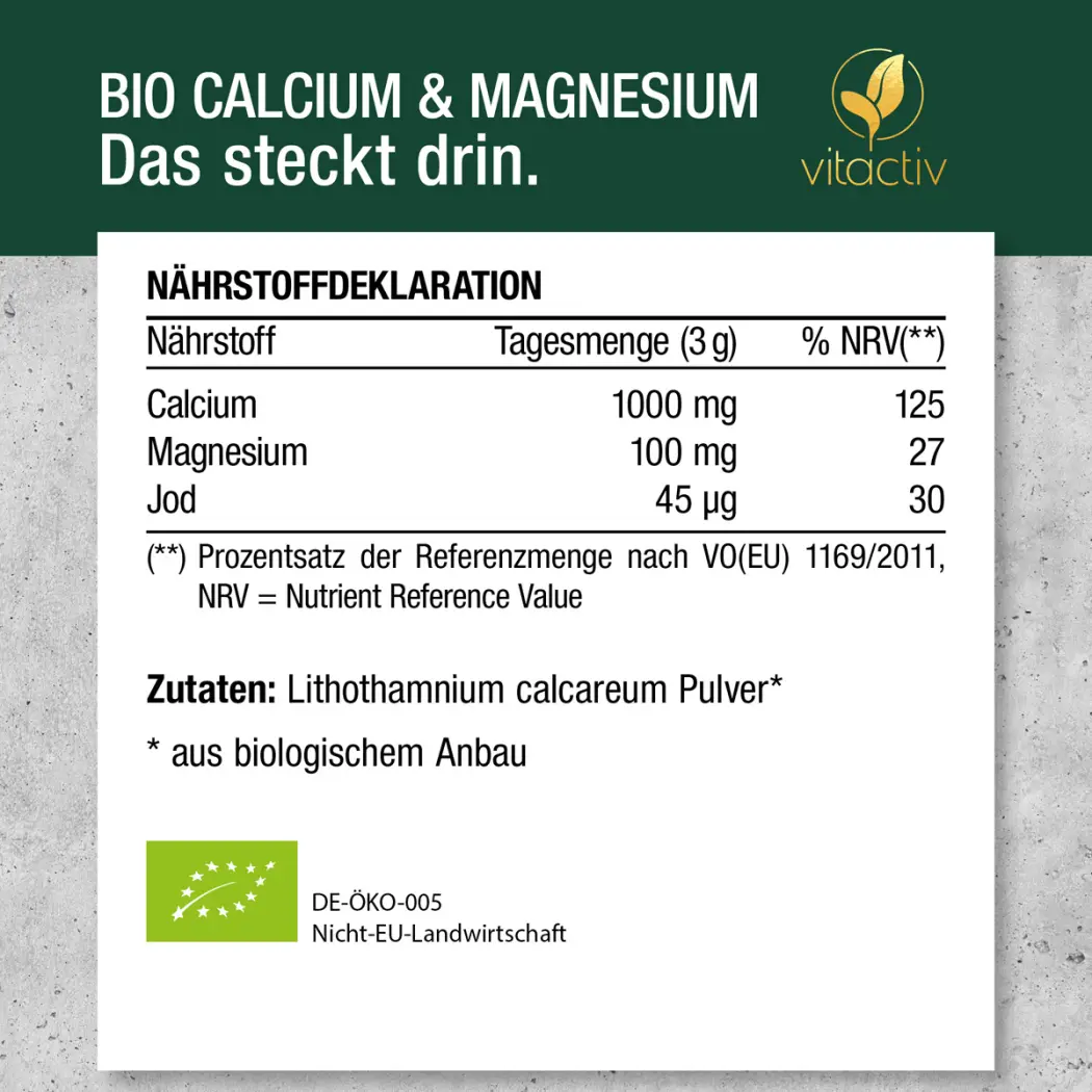 Vitactiv BIO CALCIUM & MAGNESIUM — Green Future E-Commerce GmbH