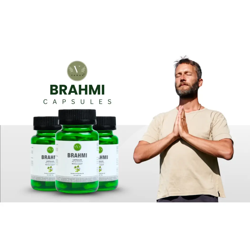 Vanan® Brahmi 200 mg – Extrait de Bacopa monnieri – 60 gélules — Vanan