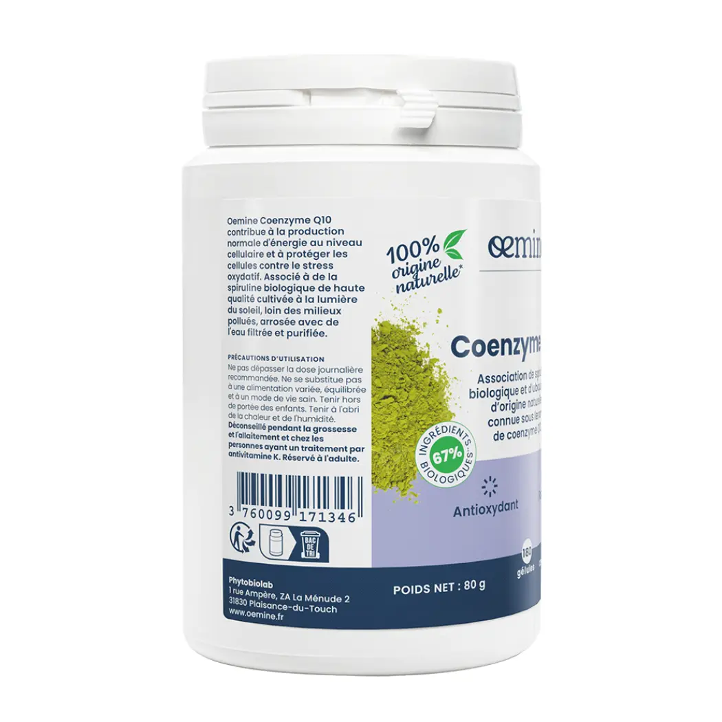 COENZYME Q10 - Gélules Coeur & Muscles — Oemine