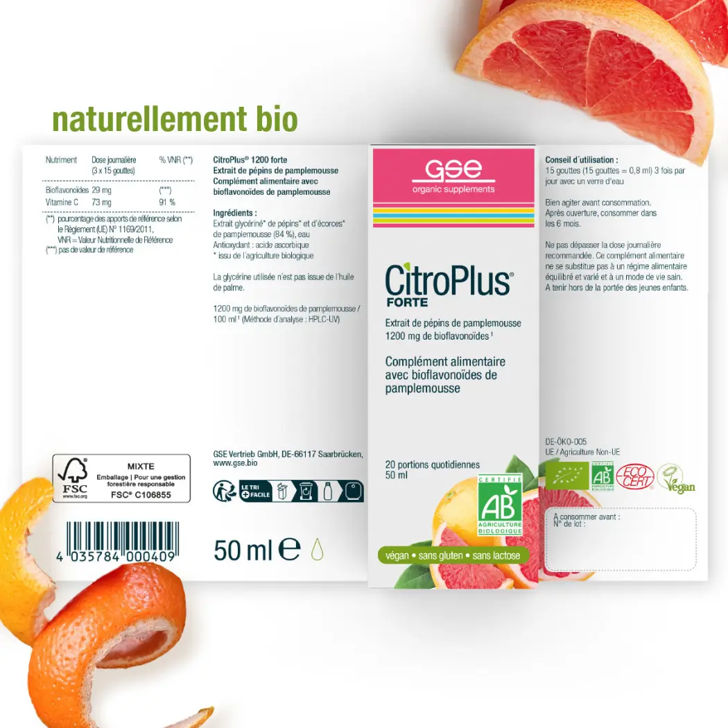 GSE CitroPlus® 1200 forte (bio), 50 ml — Green Future E-Commerce GmbH