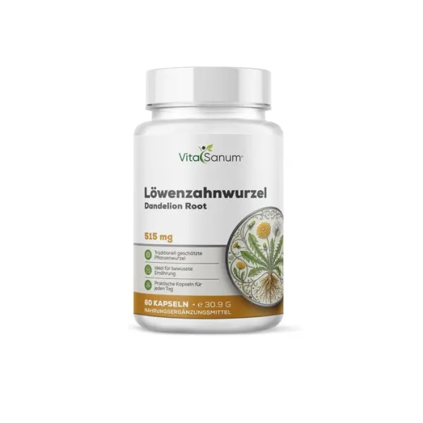 Löwenzahnwurzel 1.030 mg – 60 Kapseln