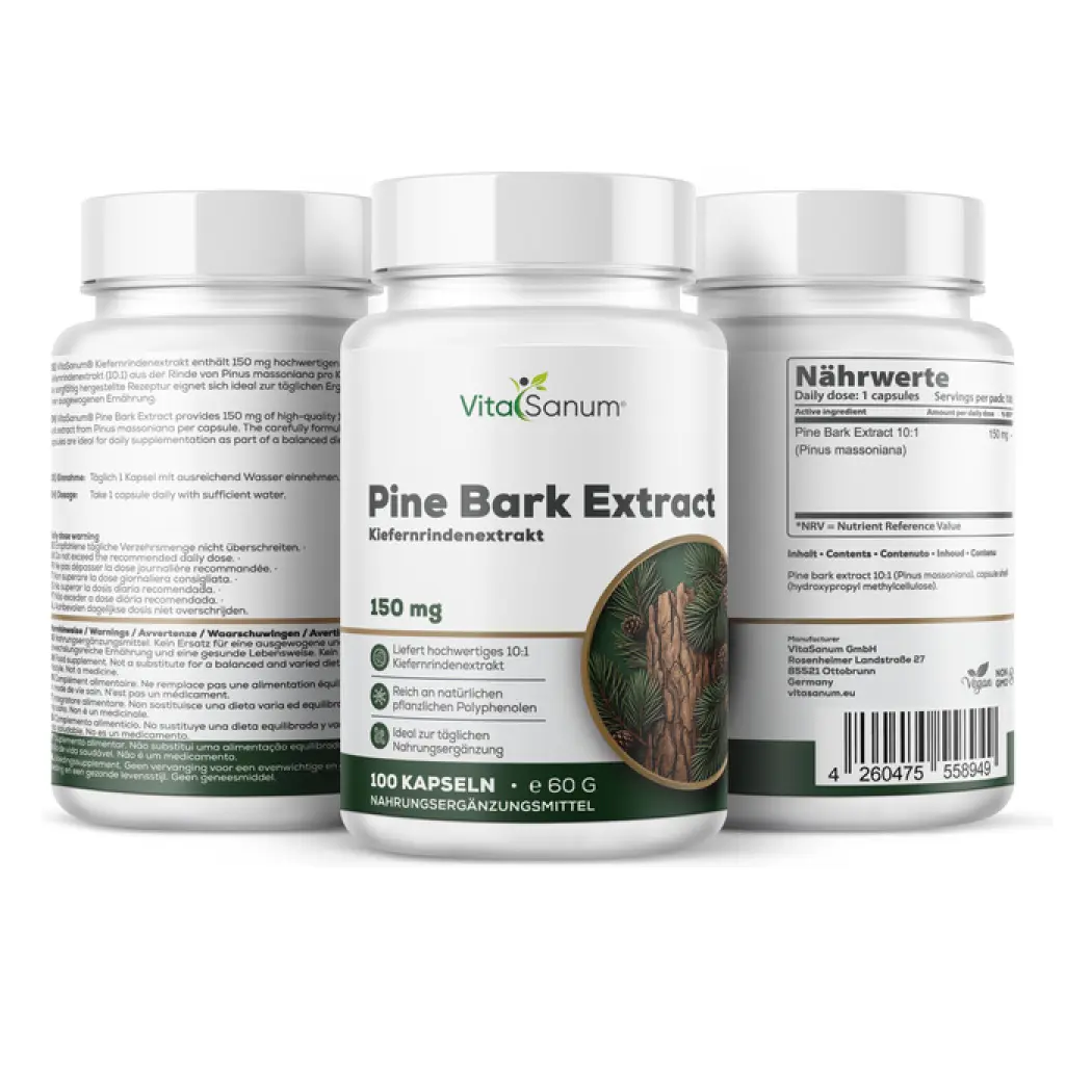 VitaSanum Écorce de pin 150 mg – 100 gélules — VitaSanum