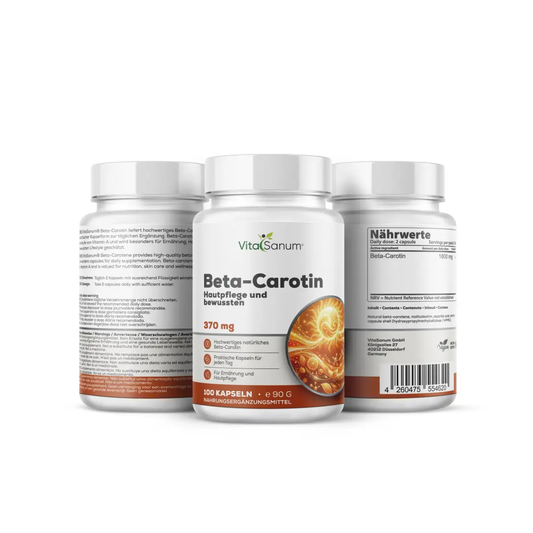 VitaSanum Bêta-carotène 740 mg – 90 gélules — VitaSanum