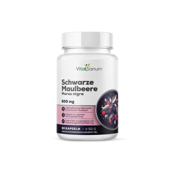 Schwarze Maulbeere 500 mg – 60 Kapseln