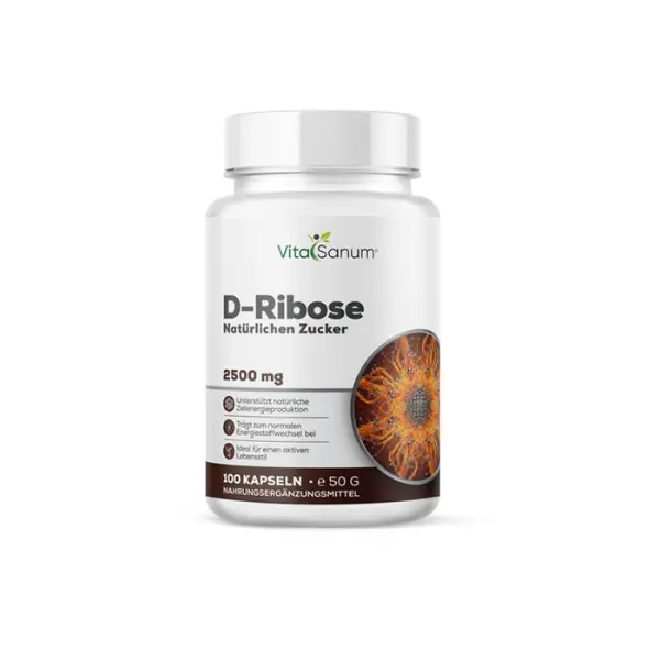 D-Ribose 2500 mg – 100 gélules