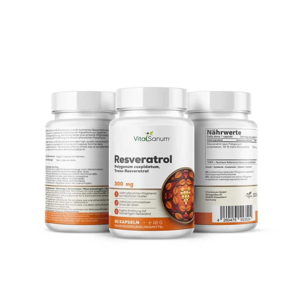 VitaSanum Resvératrol renouée du Japon 300 mg – 60 gélules — VitaSanum