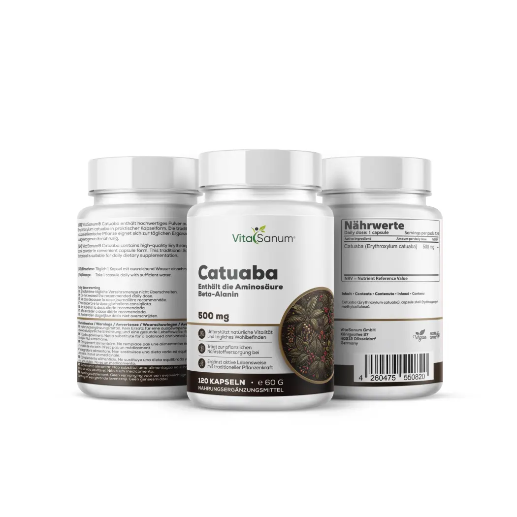 Catuaba 500 mg – 100 Kapseln — VitaSanum