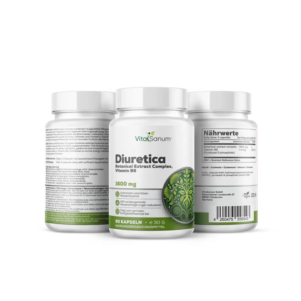 VitaSanum Complexe drainant 1600 mg – 90 gélules — VitaSanum