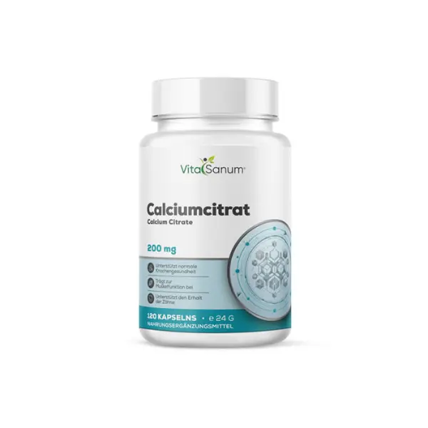 Calciumcitrat 200 mg 120 Kapseln