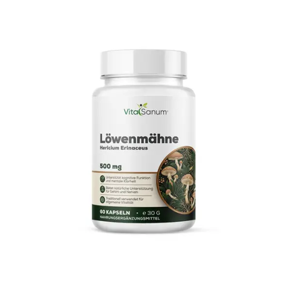 Löwenmähne 500 mg – 60 Kapseln