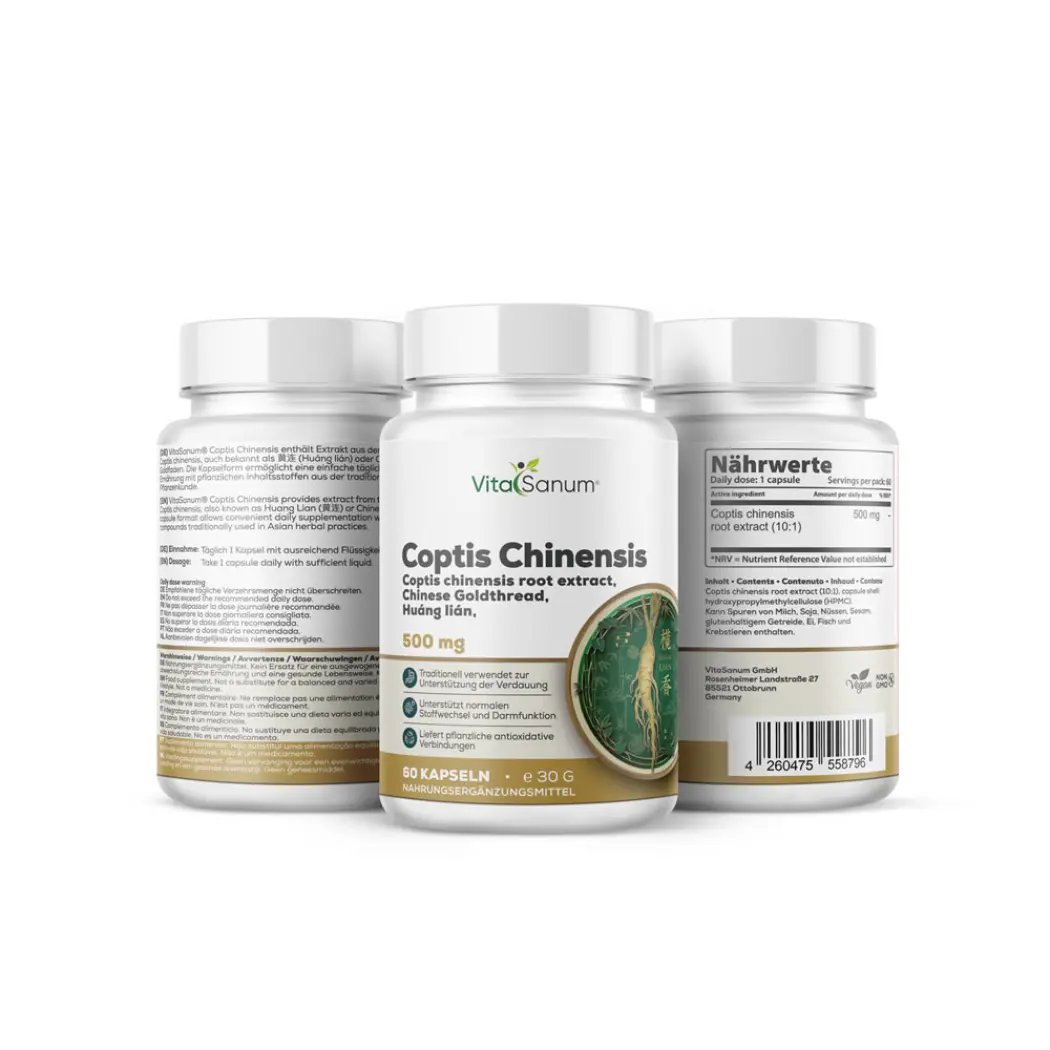 VitaSanum Coptis chinensis 500 mg – 60 gélules — VitaSanum