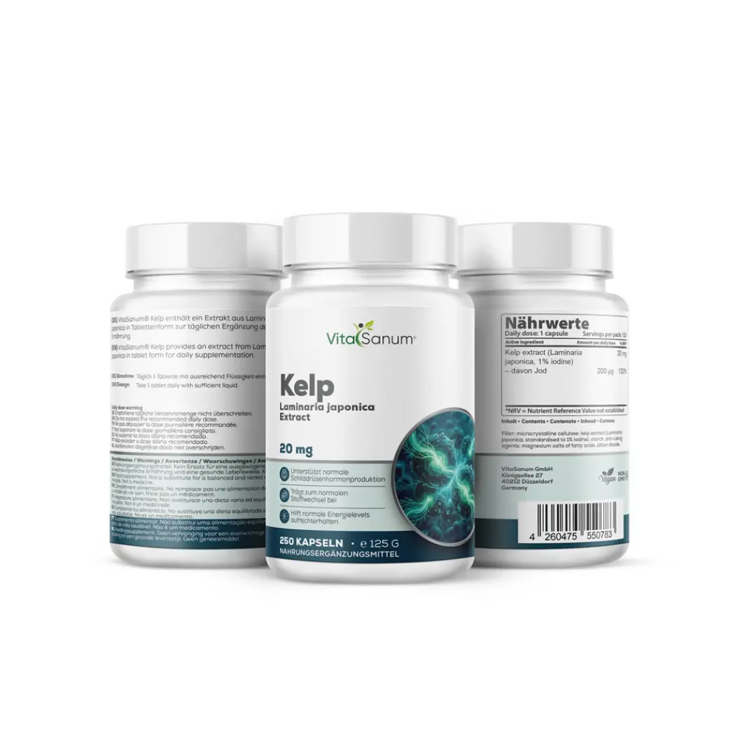 VitaSanum Iode d'algue kombu 200 µg – 250 comprimés — VitaSanum