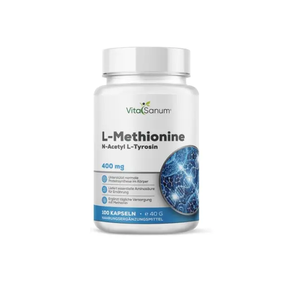 L-Methionin 400 mg – 100 Kapseln