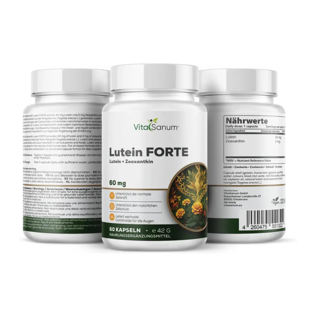 VitaSanum Lutéine Forte 40 mg – 60 gélules — VitaSanum