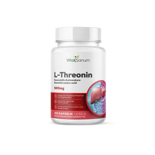 L-Threonin 2000 mg, 100 vegane Kapseln