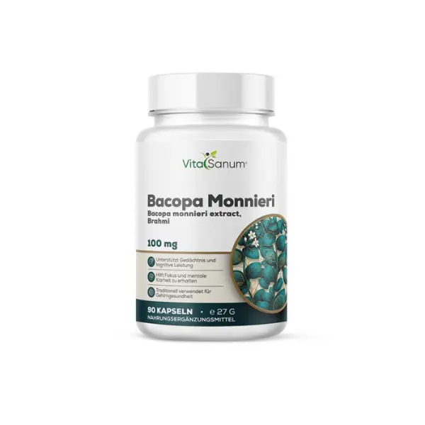 Bacopa Monnieri (Brahmi) 100 mg 90 Kapseln