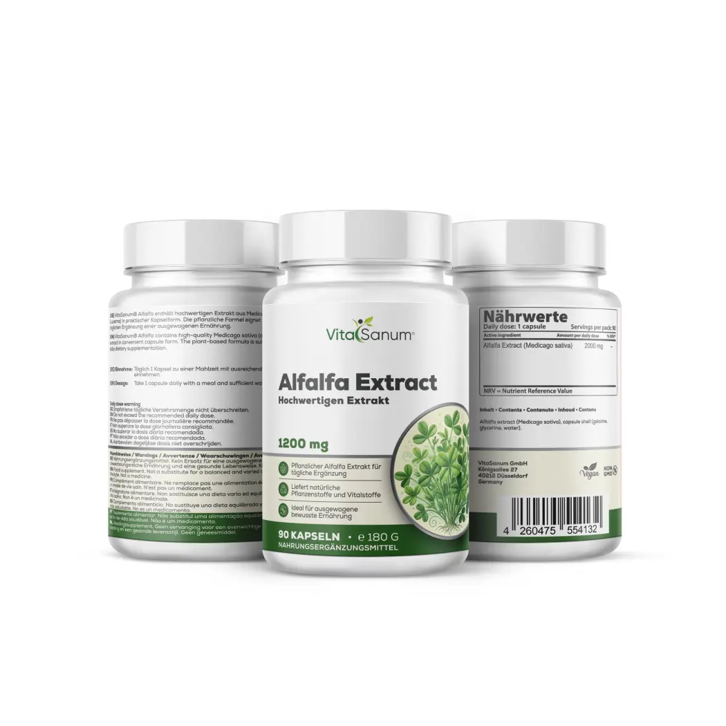 VitaSanum Extrait de luzerne 500 mg – 90 gélules — VitaSanum