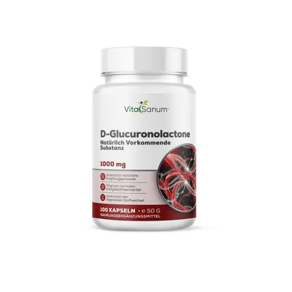 D-Glucuronolacton 1000 mg – 100 Kapseln