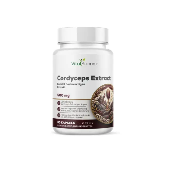 Extrait de cordyceps 500 mg – 60 gélules