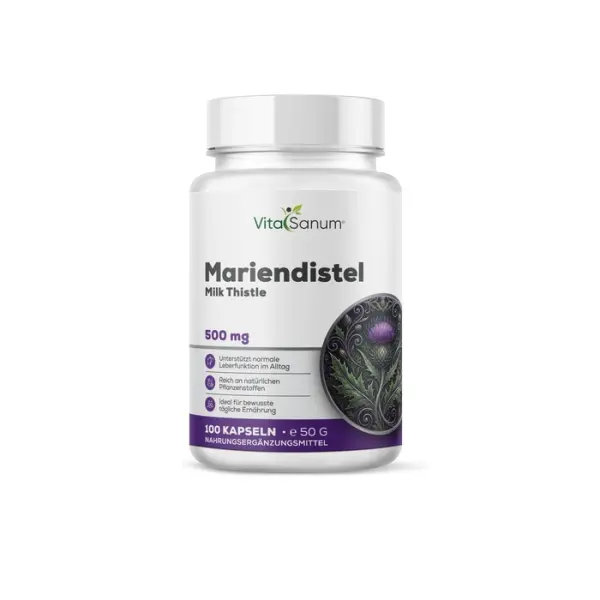Mariendistel 500 mg – 100 Kapseln