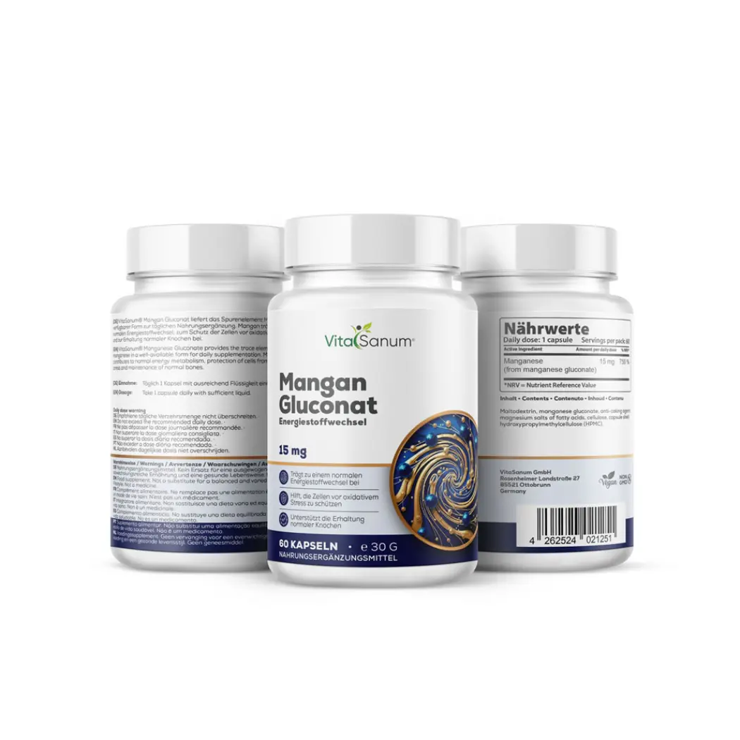 VitaSanum Manganèse 15 mg – 100 gélules — VitaSanum